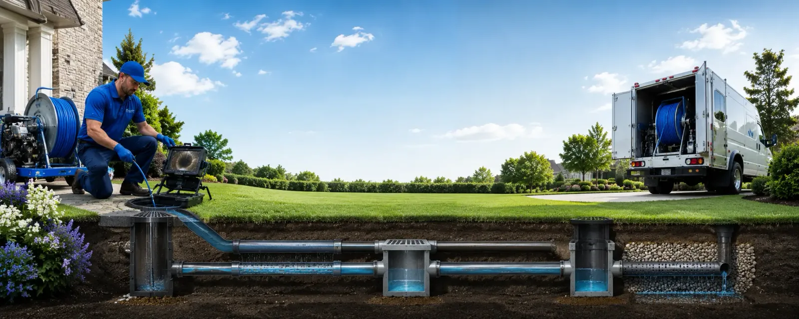 Outdoor drain cleaning information for Burna, KY